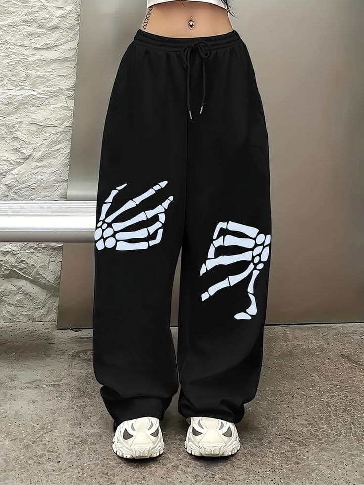 Tribal graphic joggers — alternate view