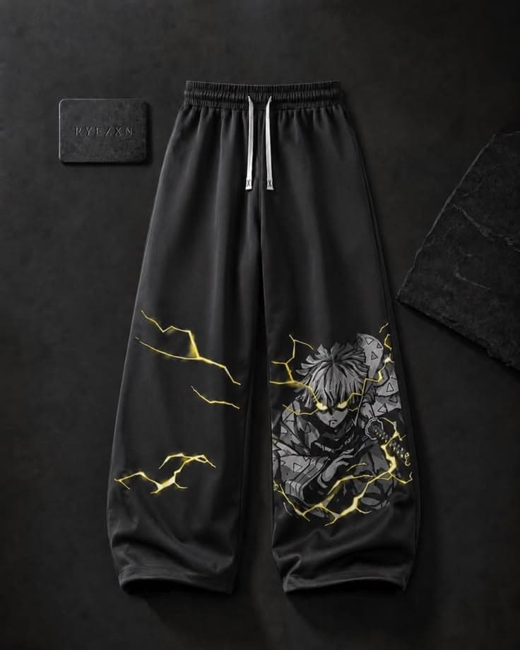 Wide-leg sweatpants — styled view
