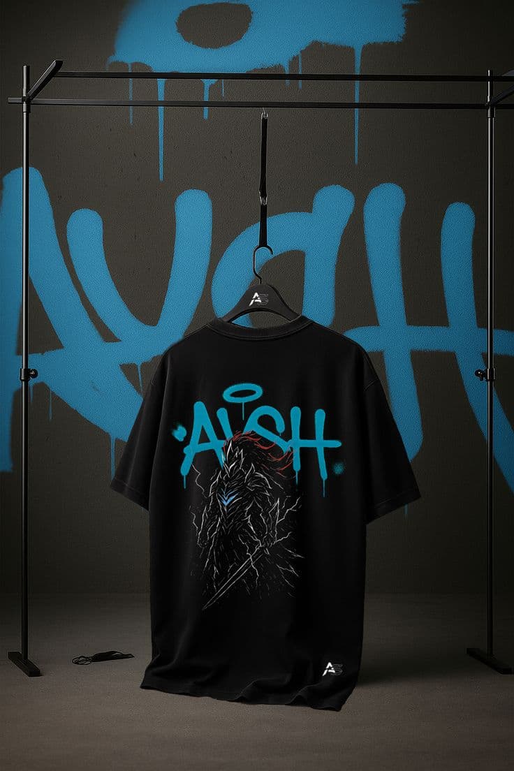 Dragon print tee — front view