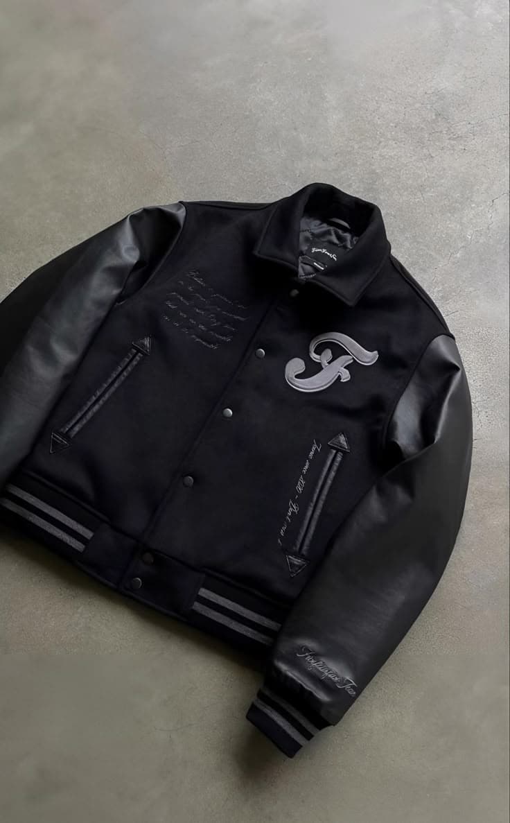 Varsity wool jacket — front view